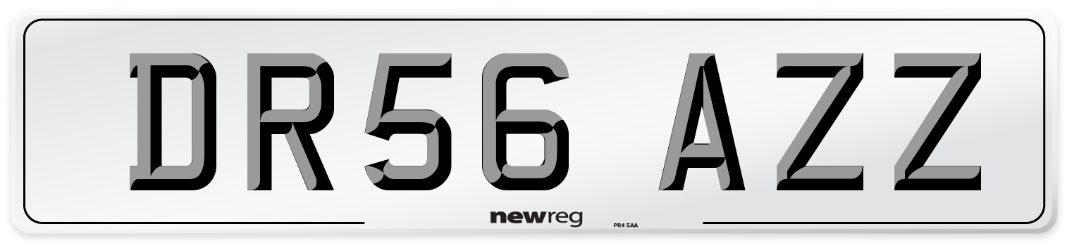 DR56 AZZ Number Plate from New Reg